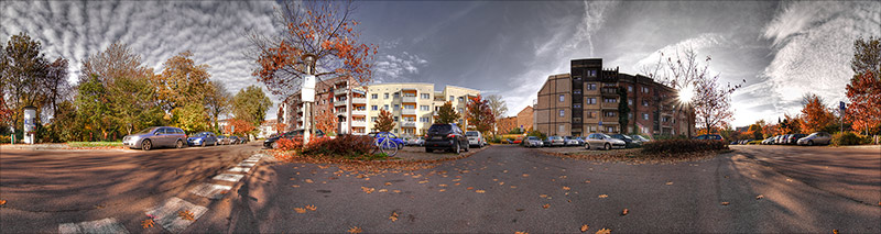Viertel am botanischen Garten