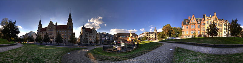 Landgericht und Flamme